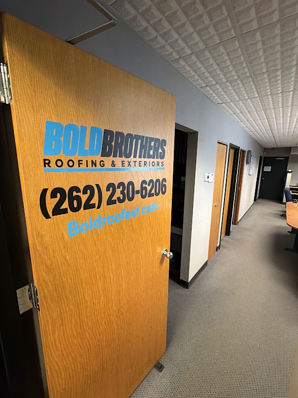 Branded office door inside the BOLD Brothers Butler, Wisconsin location
