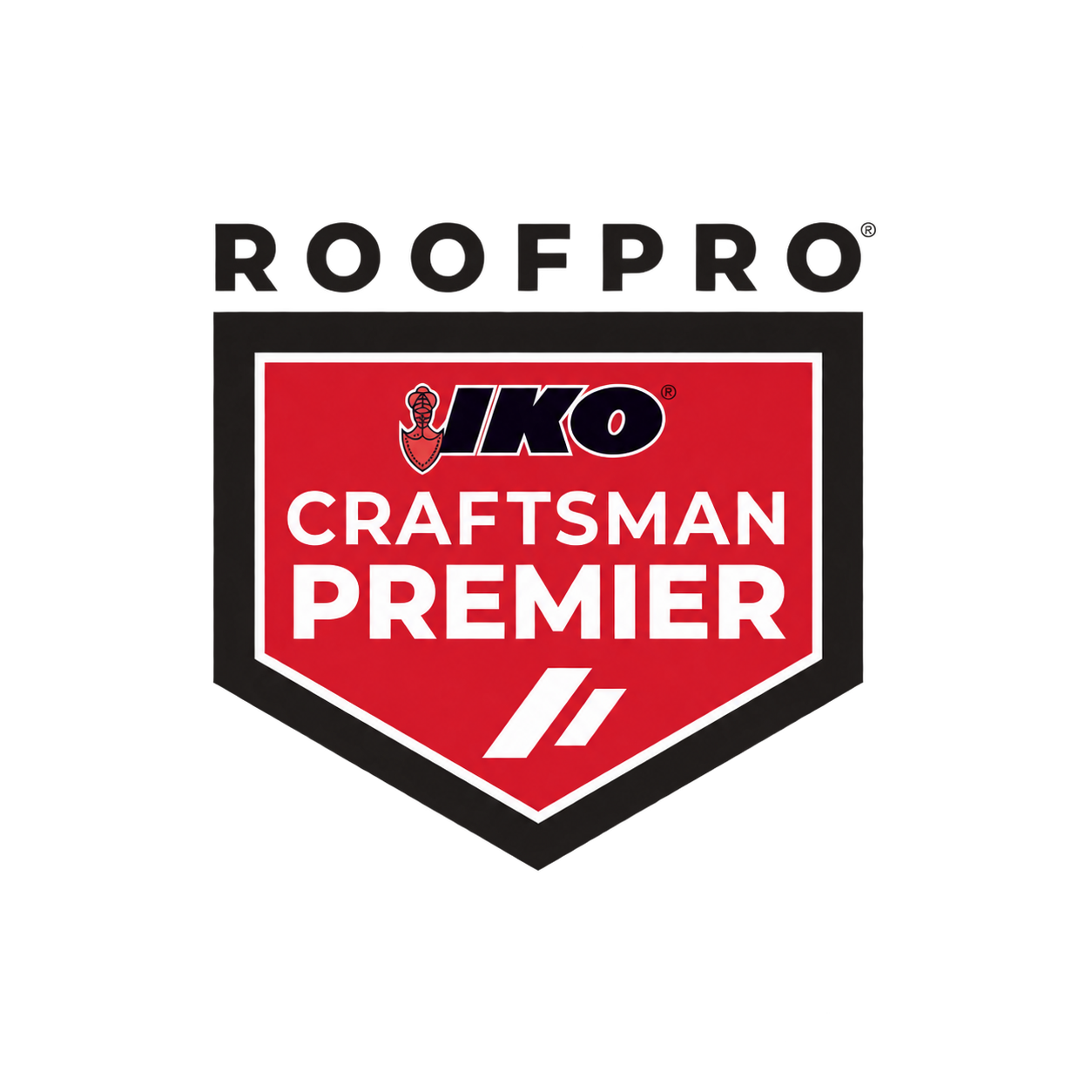 IKO RoofPro Craftsman Premier installer badge